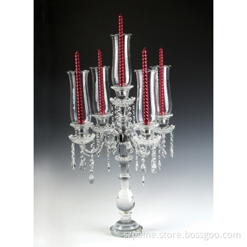 Crystal Candle Stick with Five Heads